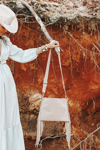 Cross body fringe bag cheap
