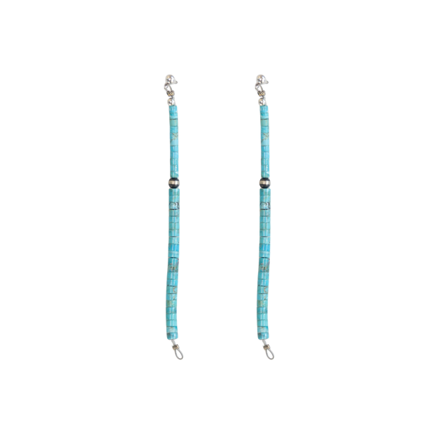 Desert Rain Turquoise Earrings Good Tidings Style on white background