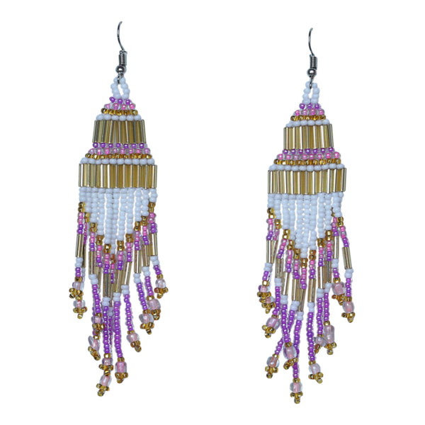 Encuentro Beaded Boho Earrings - Golden Light-Earrings-Good Tidings