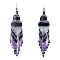 Encuentro Beaded Boho Earrings - Lavender Love-Earrings-Good Tidings