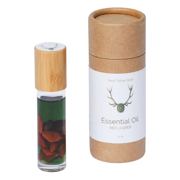 Sanctuary Essential Oil Infused Crystal Roll-Ons: Red Jasper-Essential Oils-Good Tidings