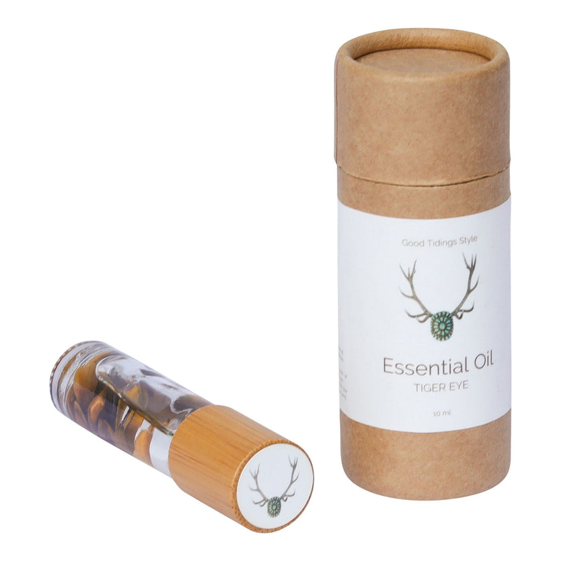 Sanctuary Essential Oil Infused Crystal Roll-Ons: Tiger Eye-Essential Oils-Good Tidings