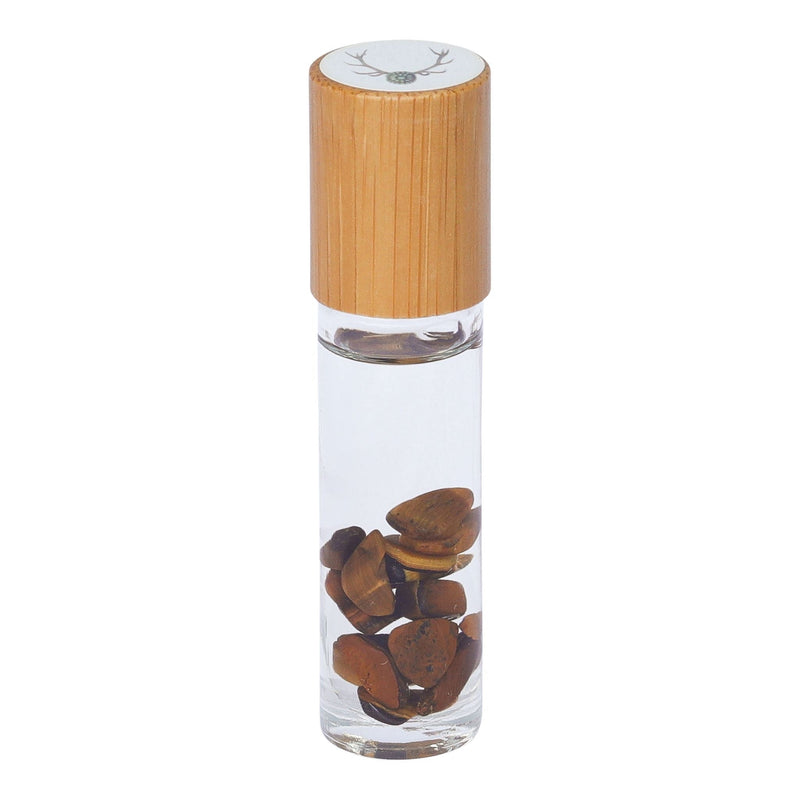 Sanctuary Essential Oil Infused Crystal Roll-Ons: Tiger Eye-Essential Oils-Good Tidings