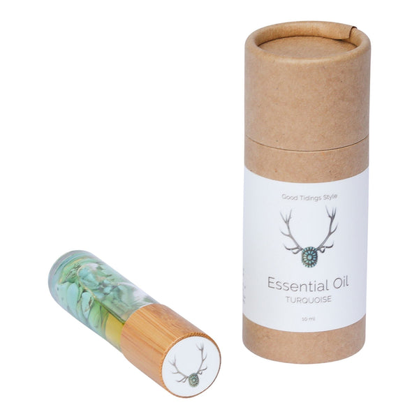 Sanctuary Essential Oil Infused Crystal Roll-Ons: Turquoise-Essential Oils-Good Tidings