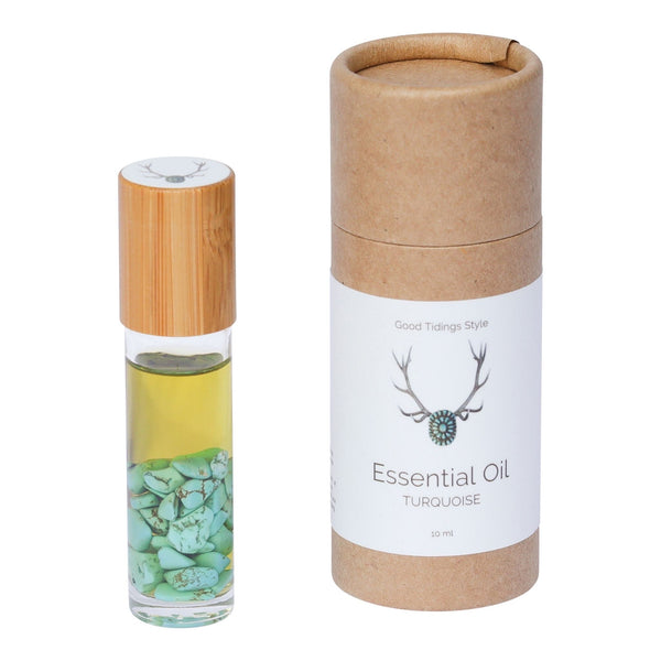 Sanctuary Essential Oil Infused Crystal Roll-Ons: Turquoise-Essential Oils-Good Tidings