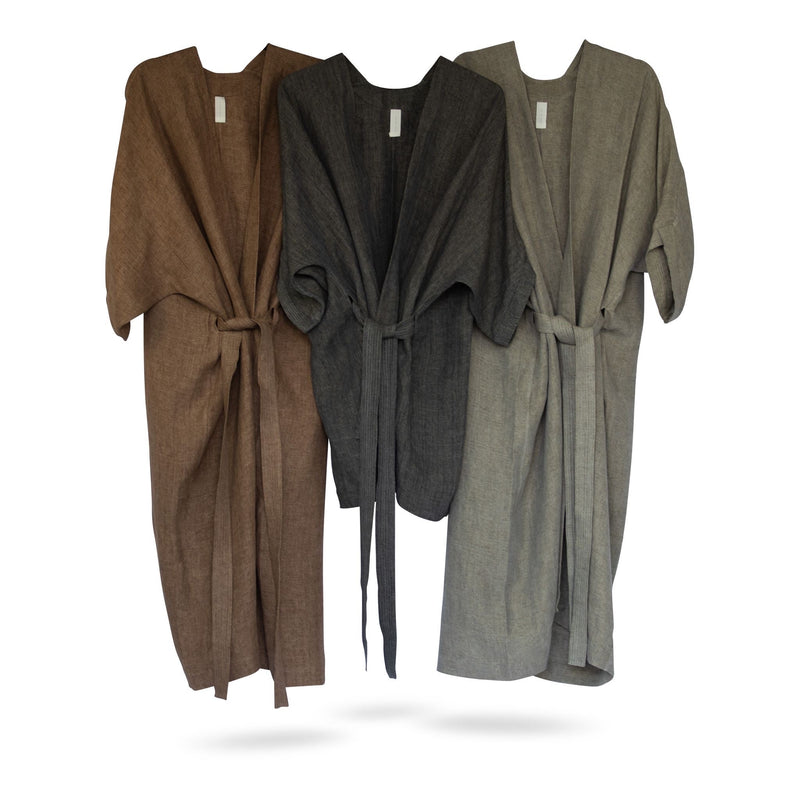 Sanctuary Handmade Linen Kimono - Olive-Poncho-Good Tidings