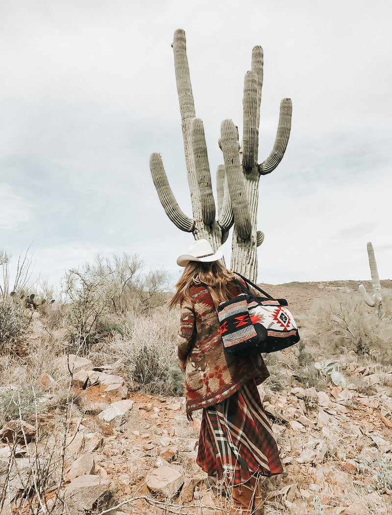 Byron Bay Boho Weekender Bag Aztec-Weekender Bags-Good Tidings