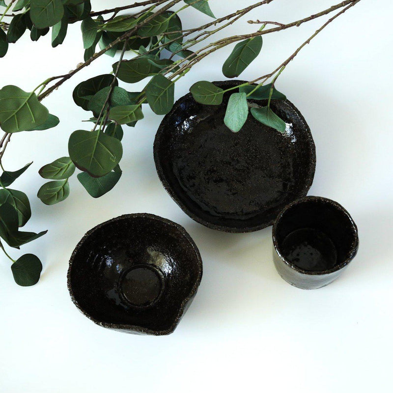 Ceramic 3-piece Set - Mahogany-Ceramics-Good Tidings