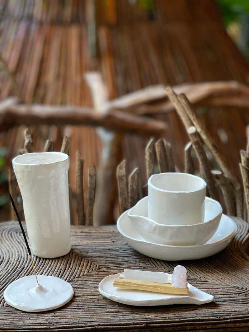Ceramic 3-piece Set - White-Ceramics-Good Tidings