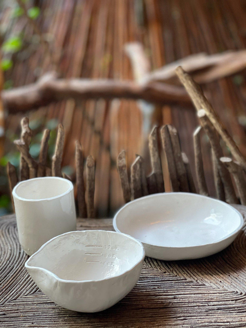 Ceramic 3-piece Set - White-Ceramics-Good Tidings