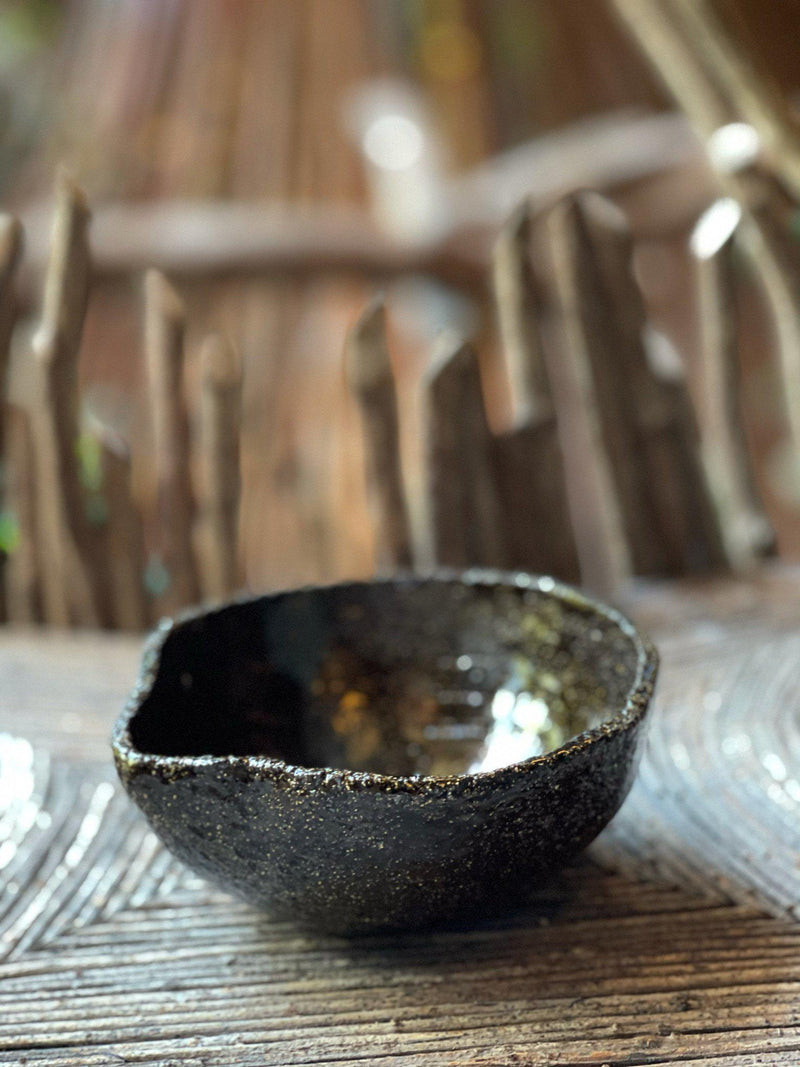 Ceramic Bowl with Spout - Mahogany-Good Tidings