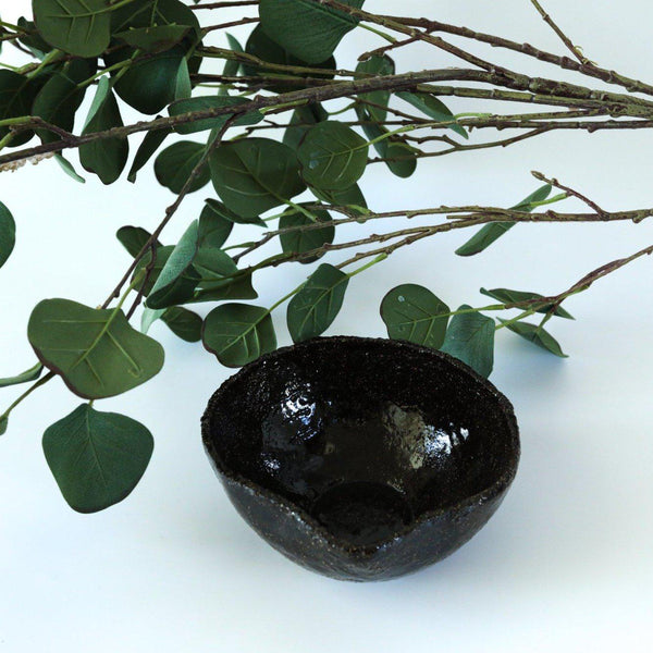 Ceramic Bowl with Spout - Mahogany-Good Tidings