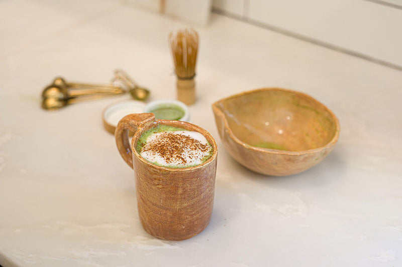 Ceramic Bowl with Spout and Measurement Table - Earth - Good Tidings x Clean Modern Mayhem