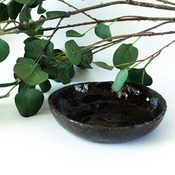 Ceramic Deep Plate - Mahogany-Good Tidings