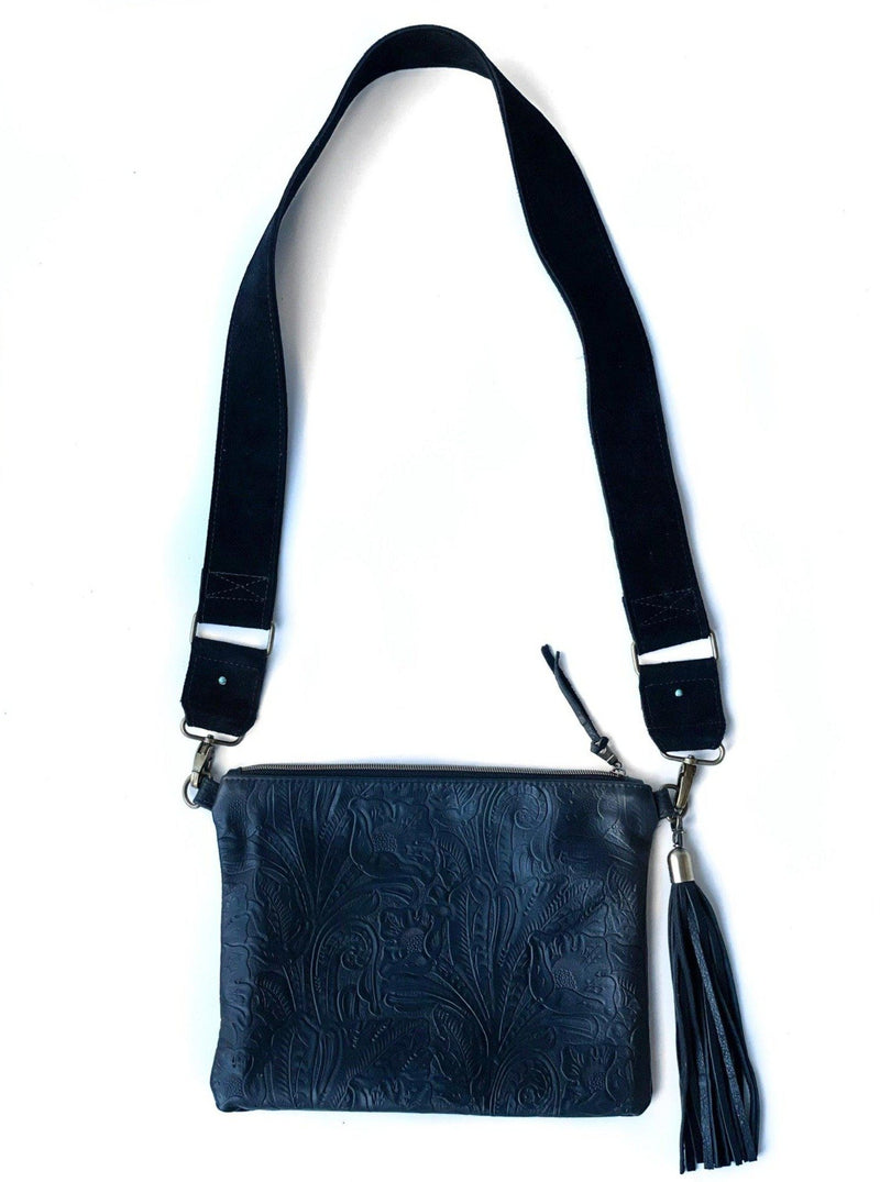 Charro Western Crossbody Bag Black-Apparel & Accessories-Good Tidings