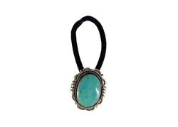 Dahlia Turquoise and Sterling Silver Hair Tie-Good Tidings