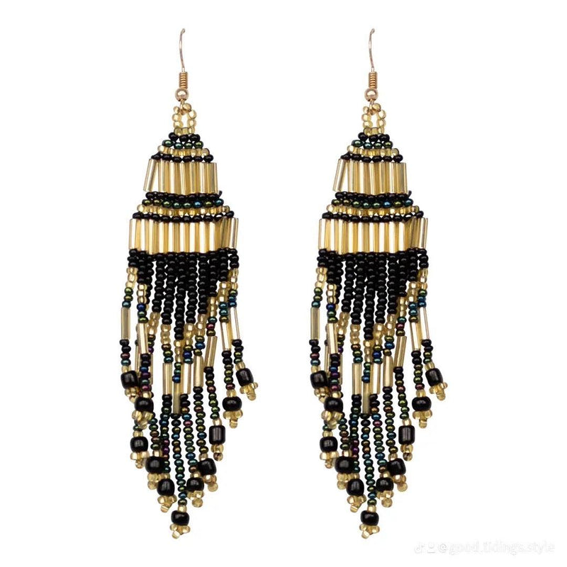 Encuentro beaded Boho earrings - Oro-Earrings-Good Tidings