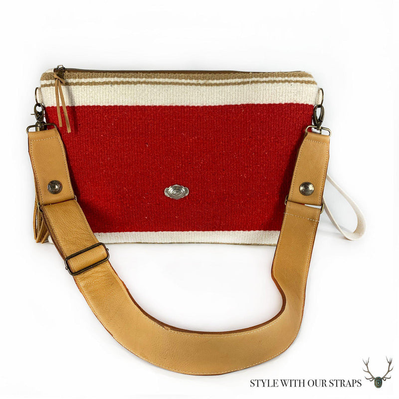 Estepona Clutch Passion Red-Weekender Bags-Good Tidings