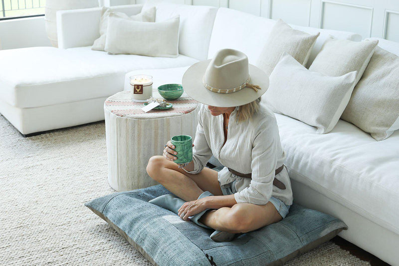 Moroccan Desert Pouf - Multicolor - Good Tidings