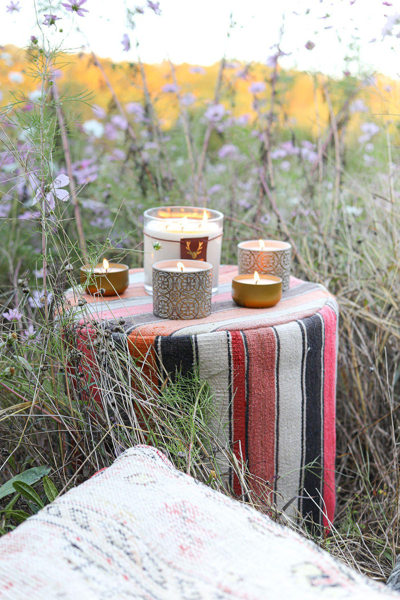 Moroccan Desert Pouf - Multicolor - Good Tidings