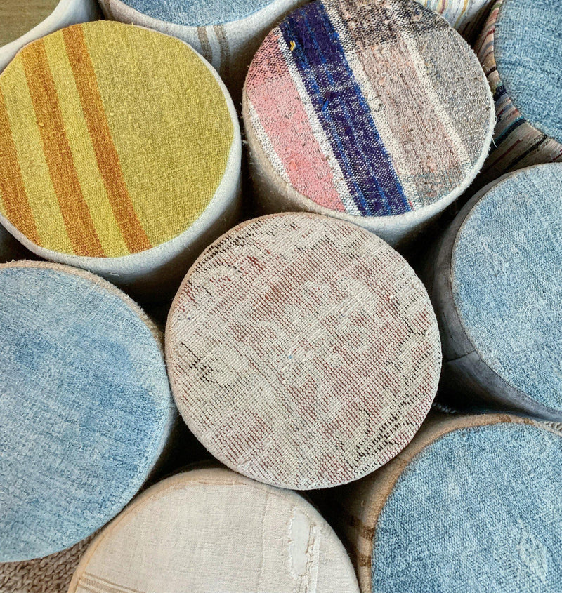 Moroccan Desert Pouf - Multicolor - Good Tidings