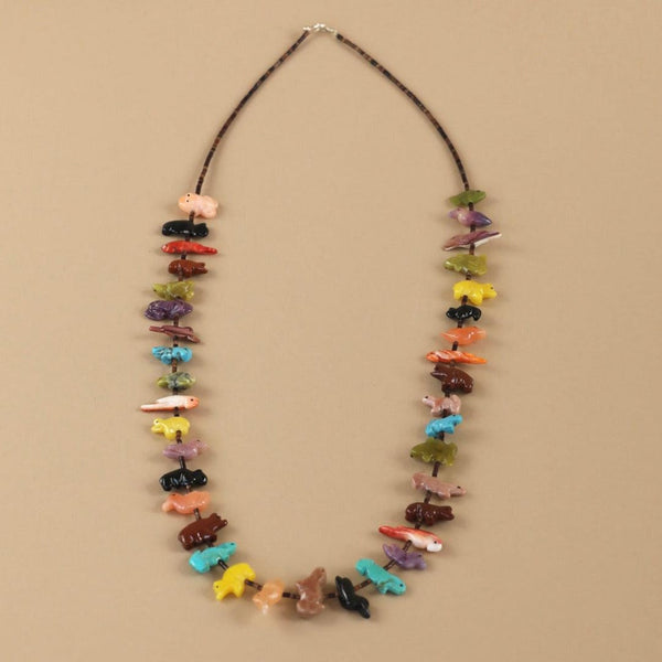 Multicolor Power Animal Necklace Long-Necklace-Good Tidings