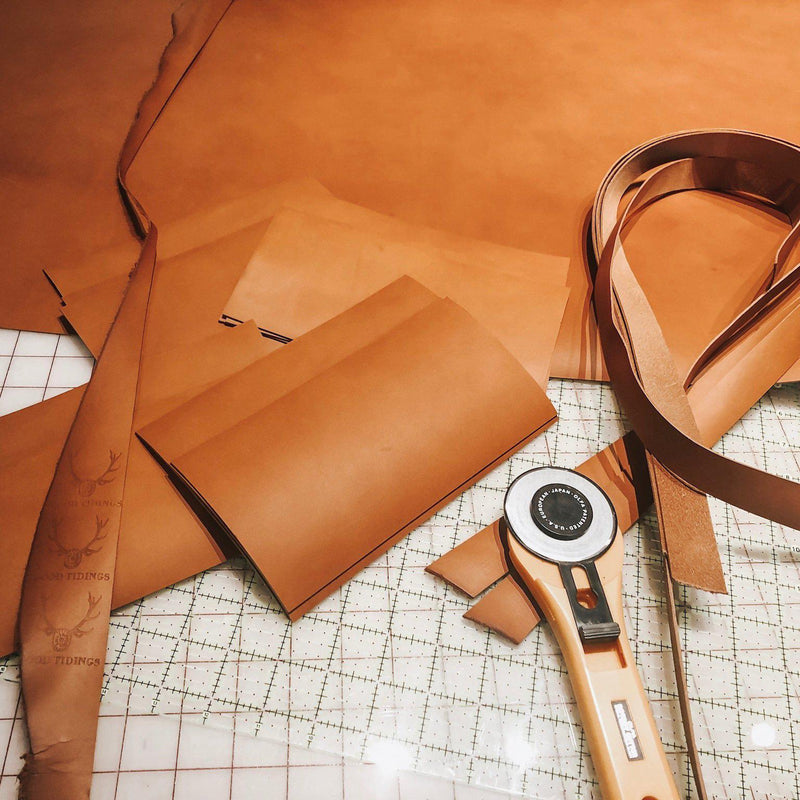 One World Belt Bag tan leather-Weekender Bags-Good Tidings