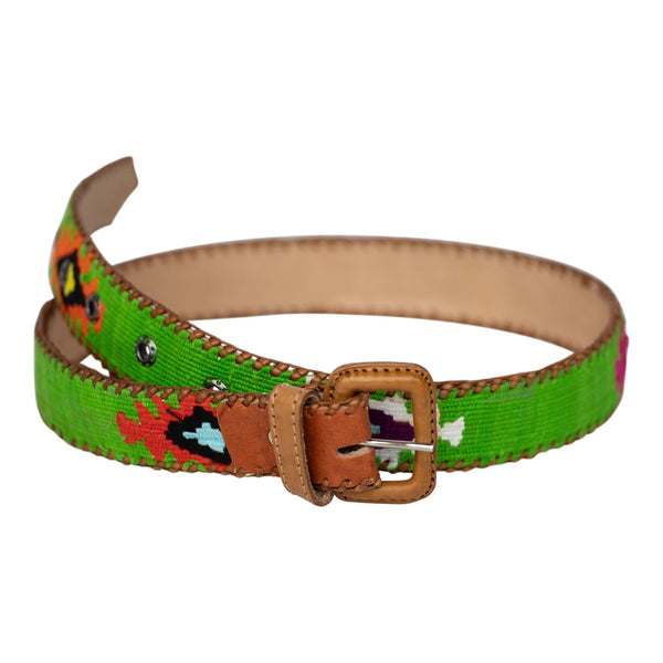 San Miguel De Allende Belt - Bright Green-Good Tidings