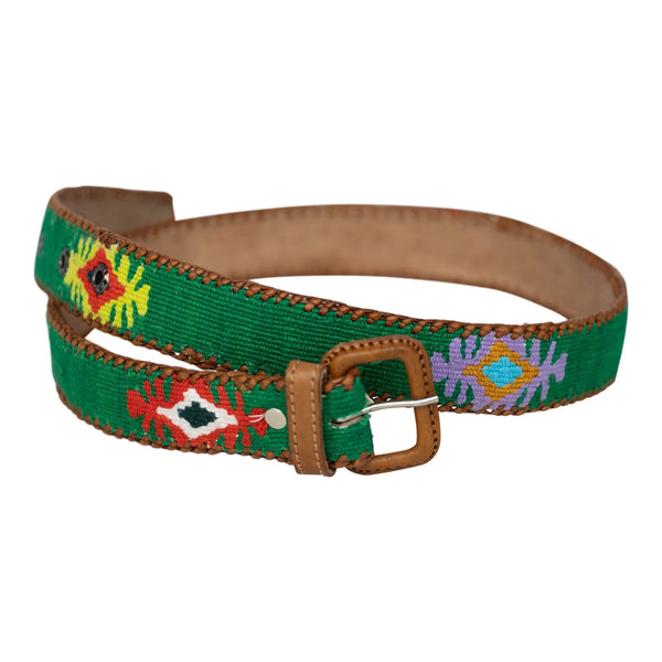 San Miguel De Allende Belt - Light Emerald-Good Tidings