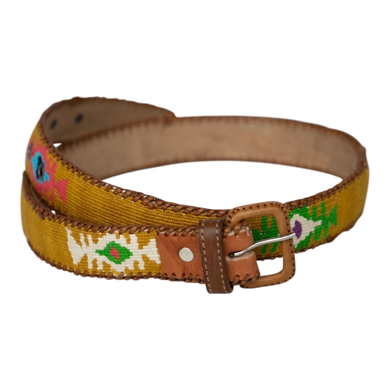 San Miguel De Allende Belt - Mustard 36"-Good Tidings