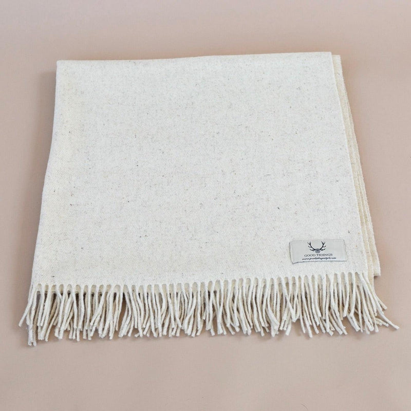 Sanctuary Wool Blanket Off White-Blanket-Good Tidings