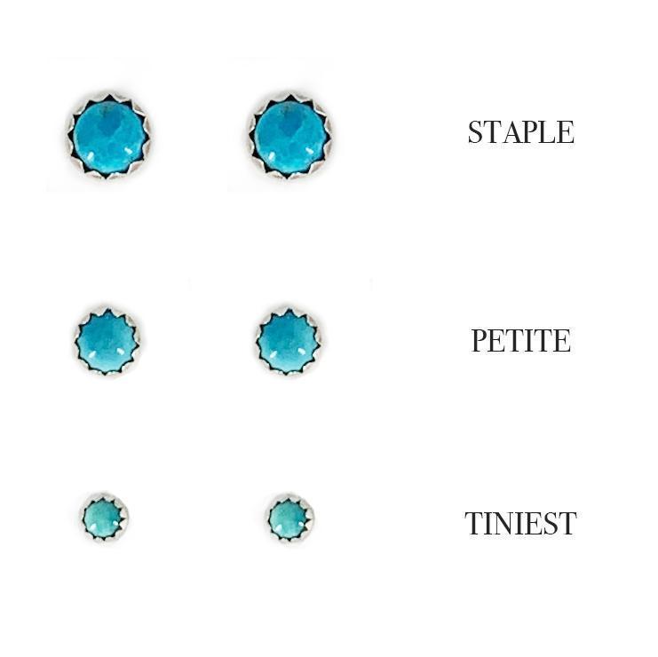 Staple Sterling Silver and Turquoise Studs-Earrings-Good Tidings