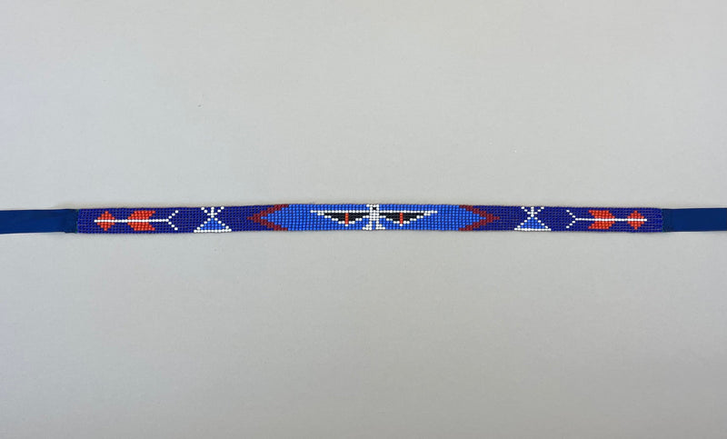Thunderbird Beaded Hat Band - Navy/Blue-Hat-Good Tidings