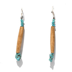 Krystie Salabak handmade Turquoise Earrings - Medium-Earrings-Good Tidings